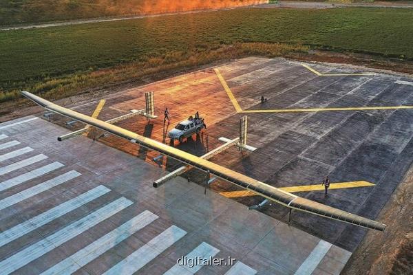 پرواز نخستین پهپاد بزرگ و کاملا خورشیدی چین